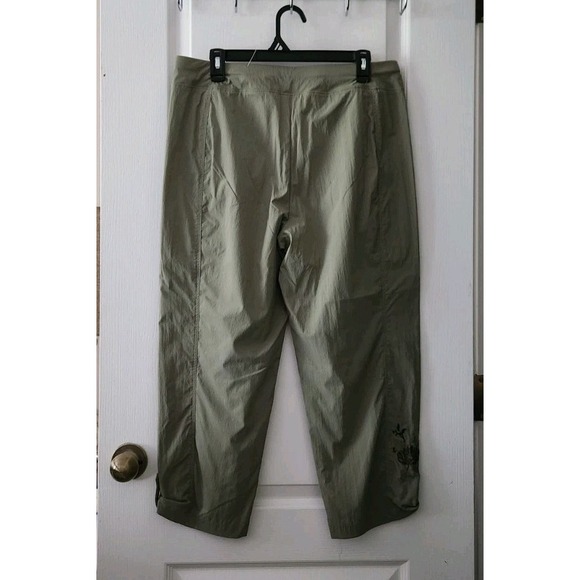 Zenergy By Chico's Womens‎ Crop Pants Lightweight Pull-on Embroidered Size M(8) - Picture 6 of 10